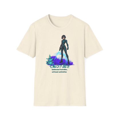 T-Shirt - Anime "siebenmal hinfallen - achtmal aufstehen"
