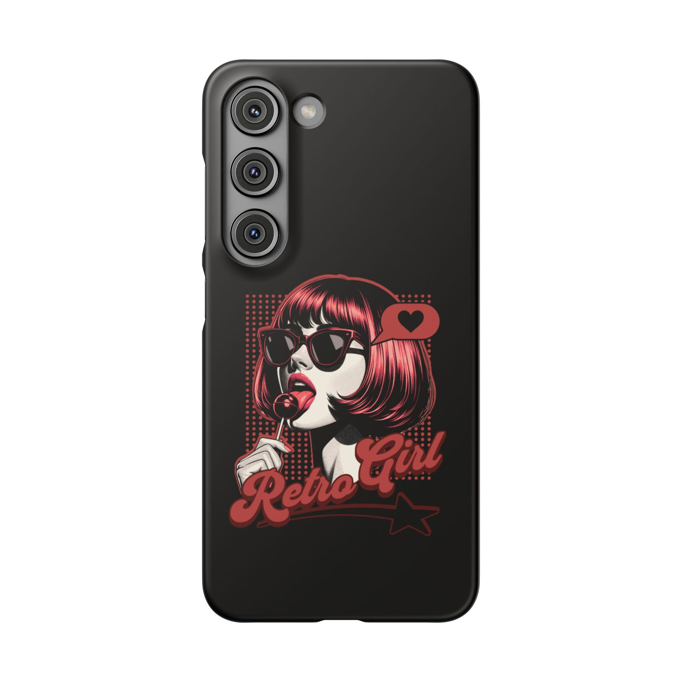 Retro Girl Snap Case Handyhülle