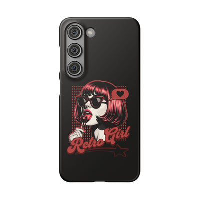 Retro Girl Snap Case Handyhülle