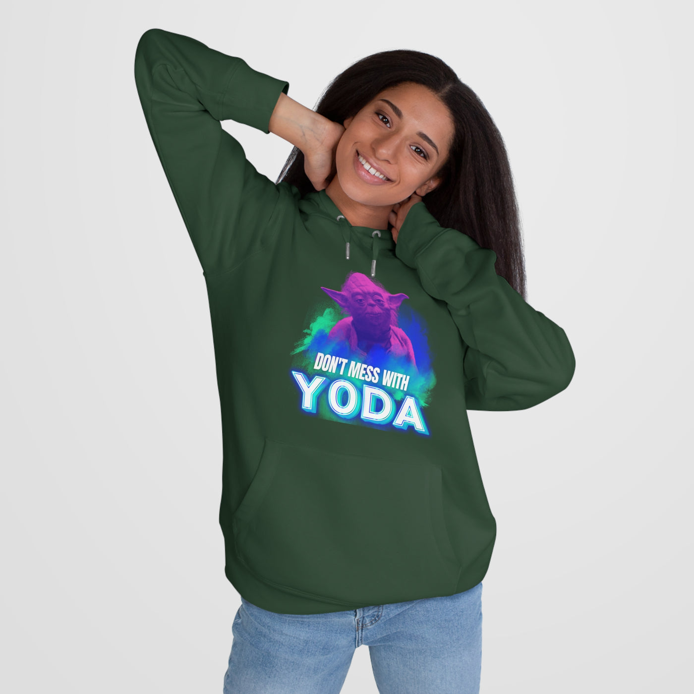Don't Mess With Yoda Hooded Sweatshirt - starwars
