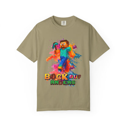 Colorful Gamer T-Shirt - Back to Different Minecraft Design