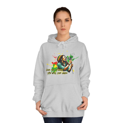 Live for others B  o  b   M a r l e y Hoodie