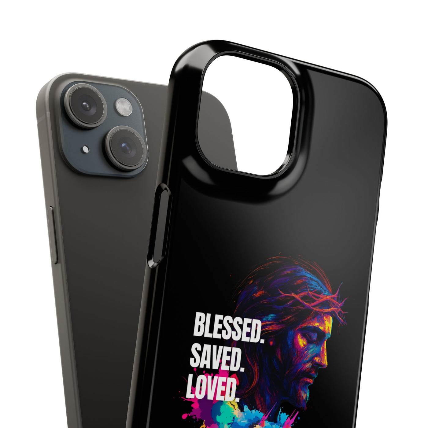 Blessed Saved loved - Snap Case - Jesus