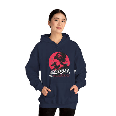 "Geisha Inside"Fleece Hoodie, Cozy