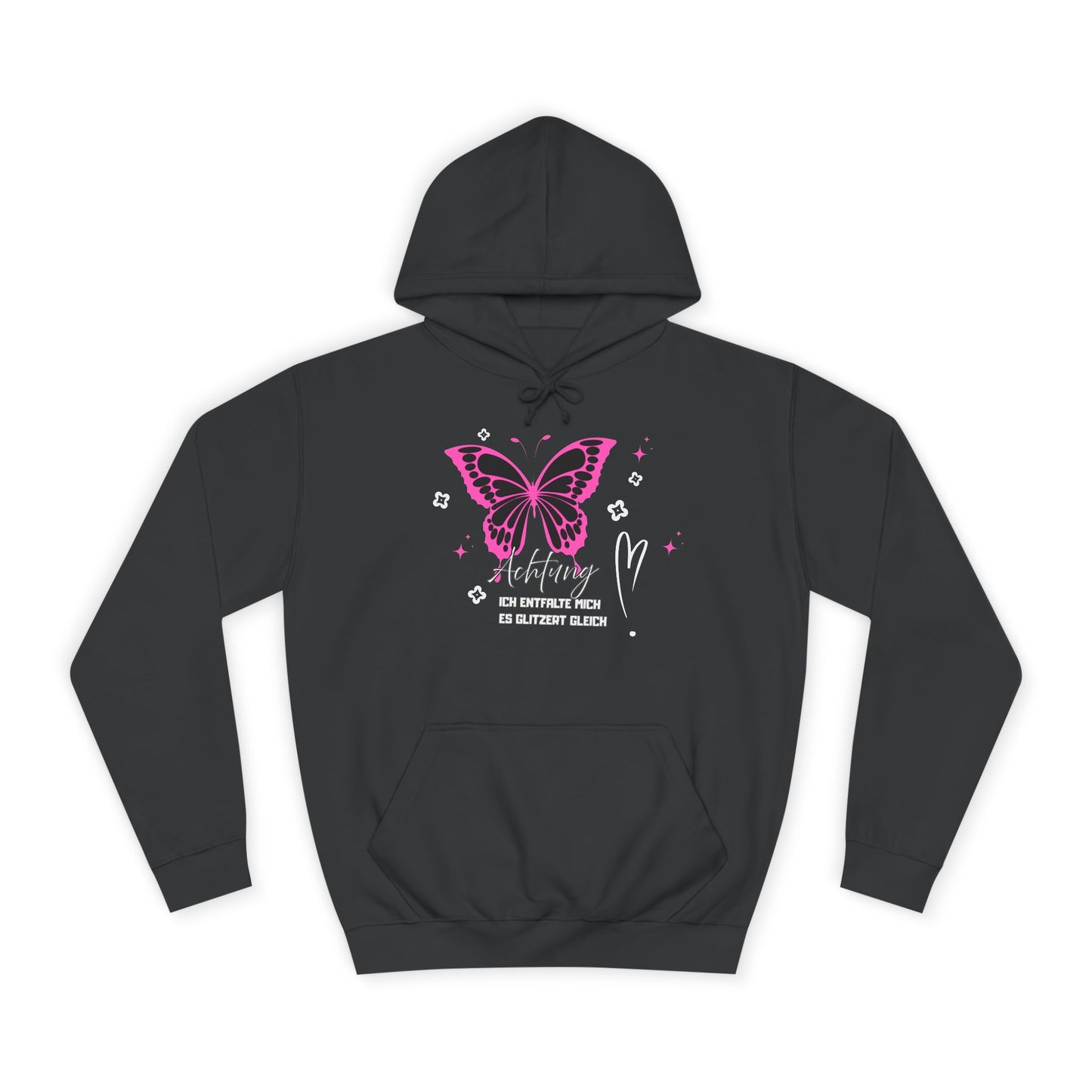 Hoodie Achtung ich entfalte mich - es glitzert gleich