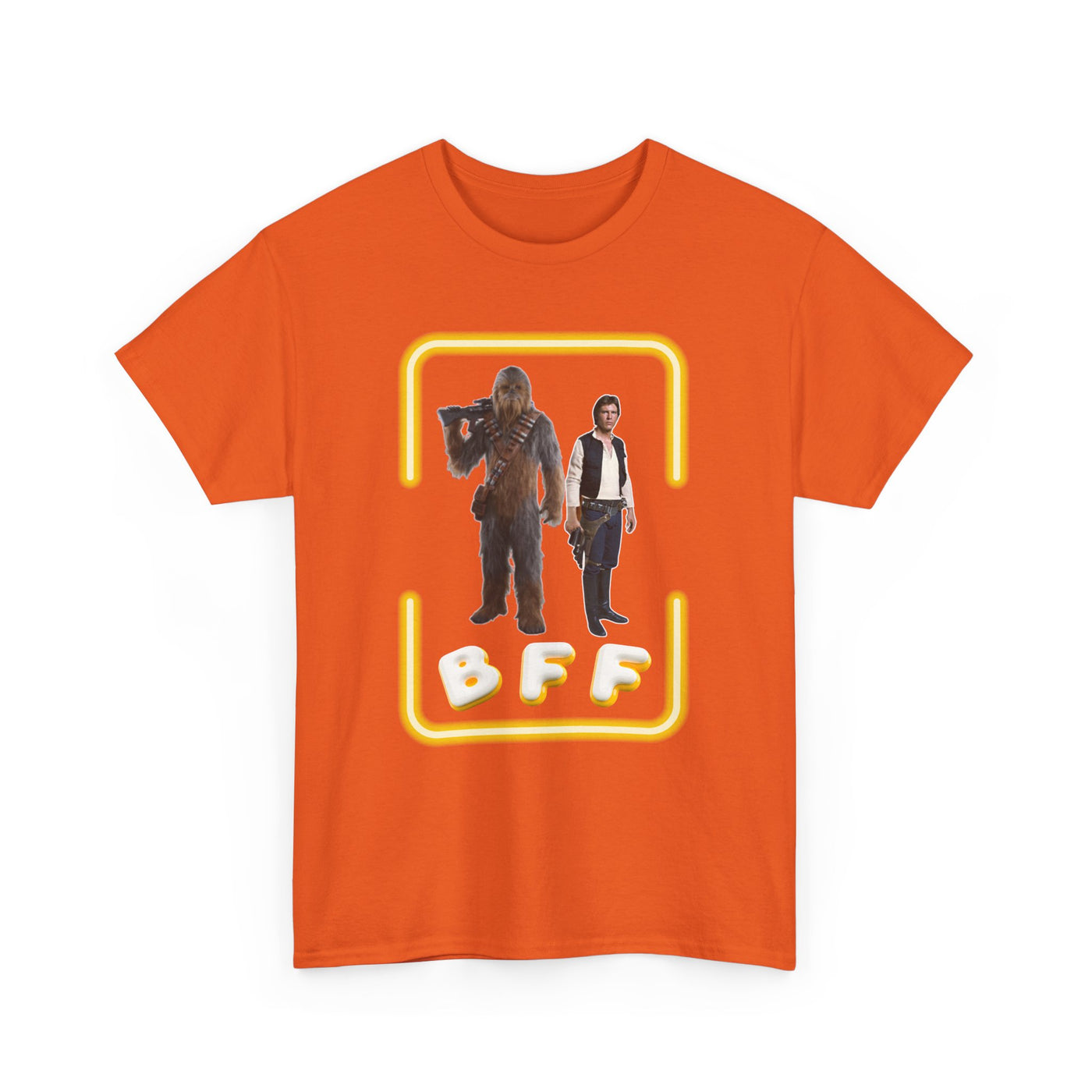 BFF Chewbacca &amp; Han Solo Unisex Heavy Cotton Shirt