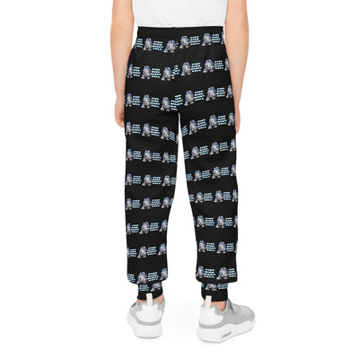 Kids jogging pants with Star Wars R2D2 and the saying "Don't peep me"