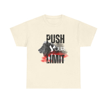 Motivational Unisex Heavy Cotton Tee - "Push Your Limit"