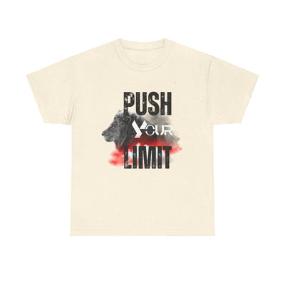 Motivational Unisex Heavy Cotton Tee - "Push Your Limit"