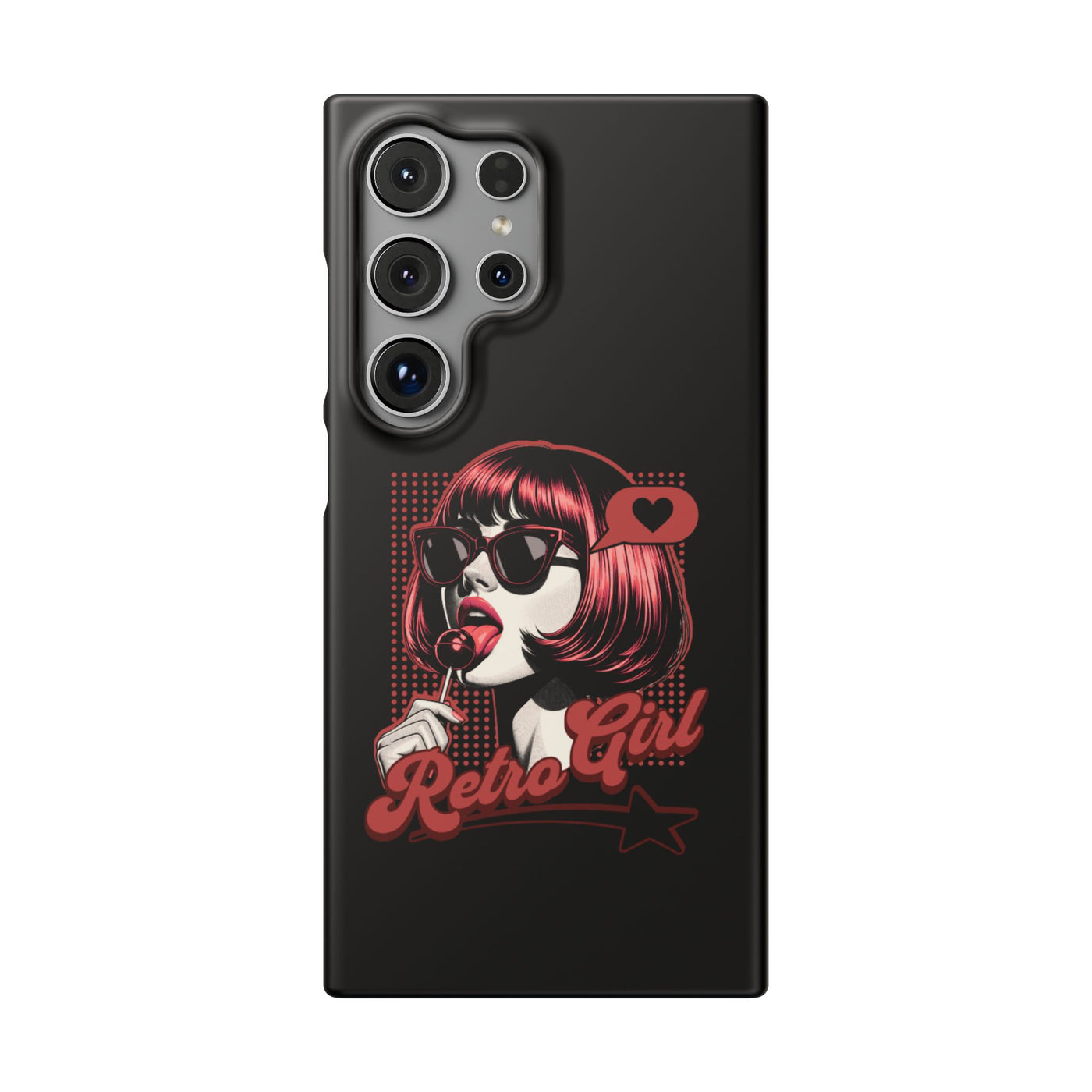 Retro Girl Snap Case Handyhülle