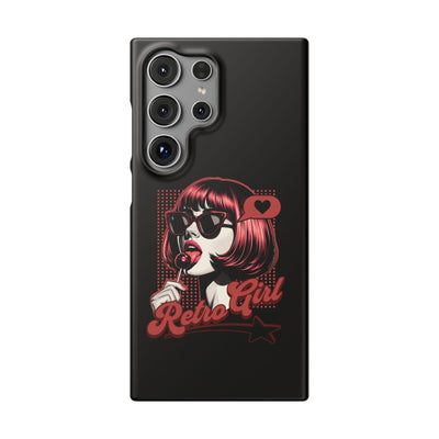 Retro Girl Snap Case Handyhülle