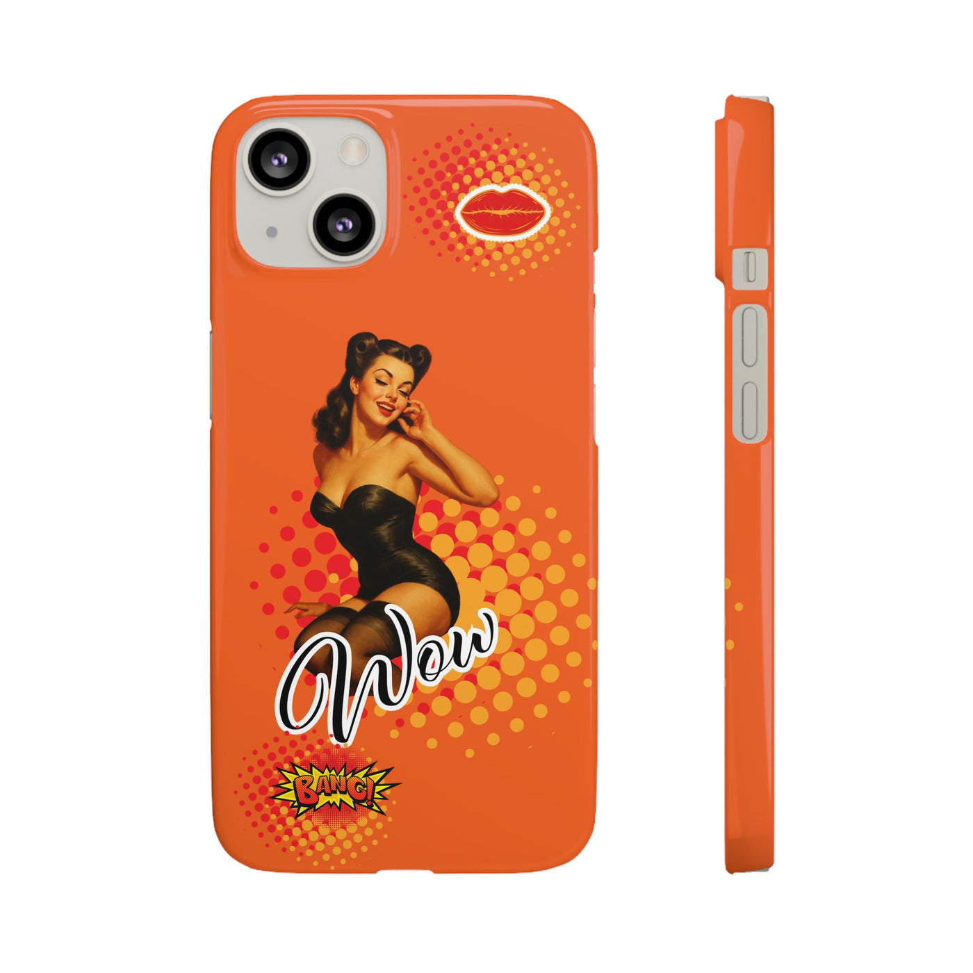 Retro Pin-Up - Handyhülle - Snap Case - Bold 'Wow' Design