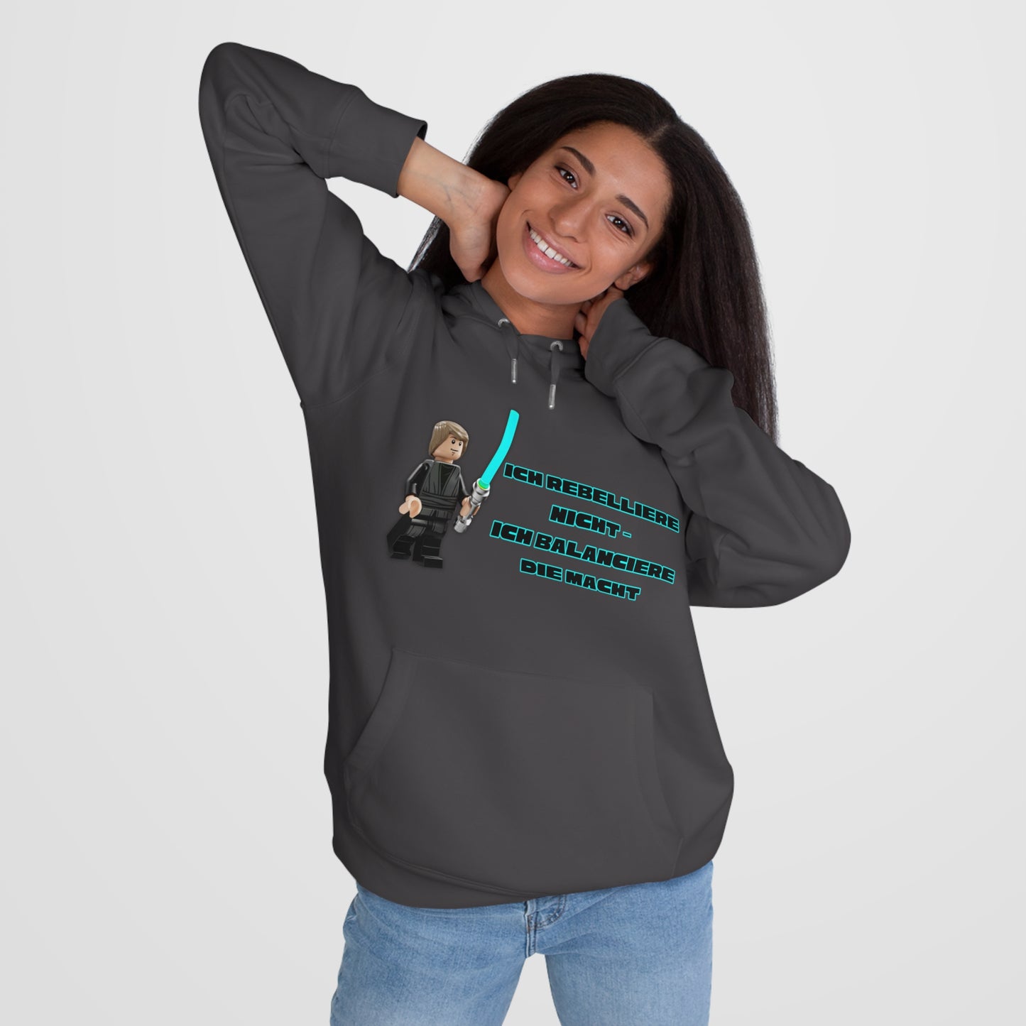 Star Wars Inspired King Hooded Sweatshirt - "I do not rebel - I balance the Force"