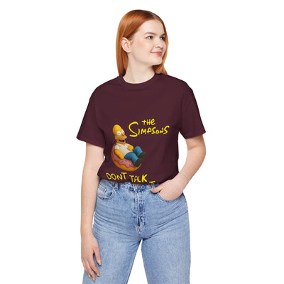 The Simpsons Donut Lover Tee - Funny Graphic T-Shirt -unisex