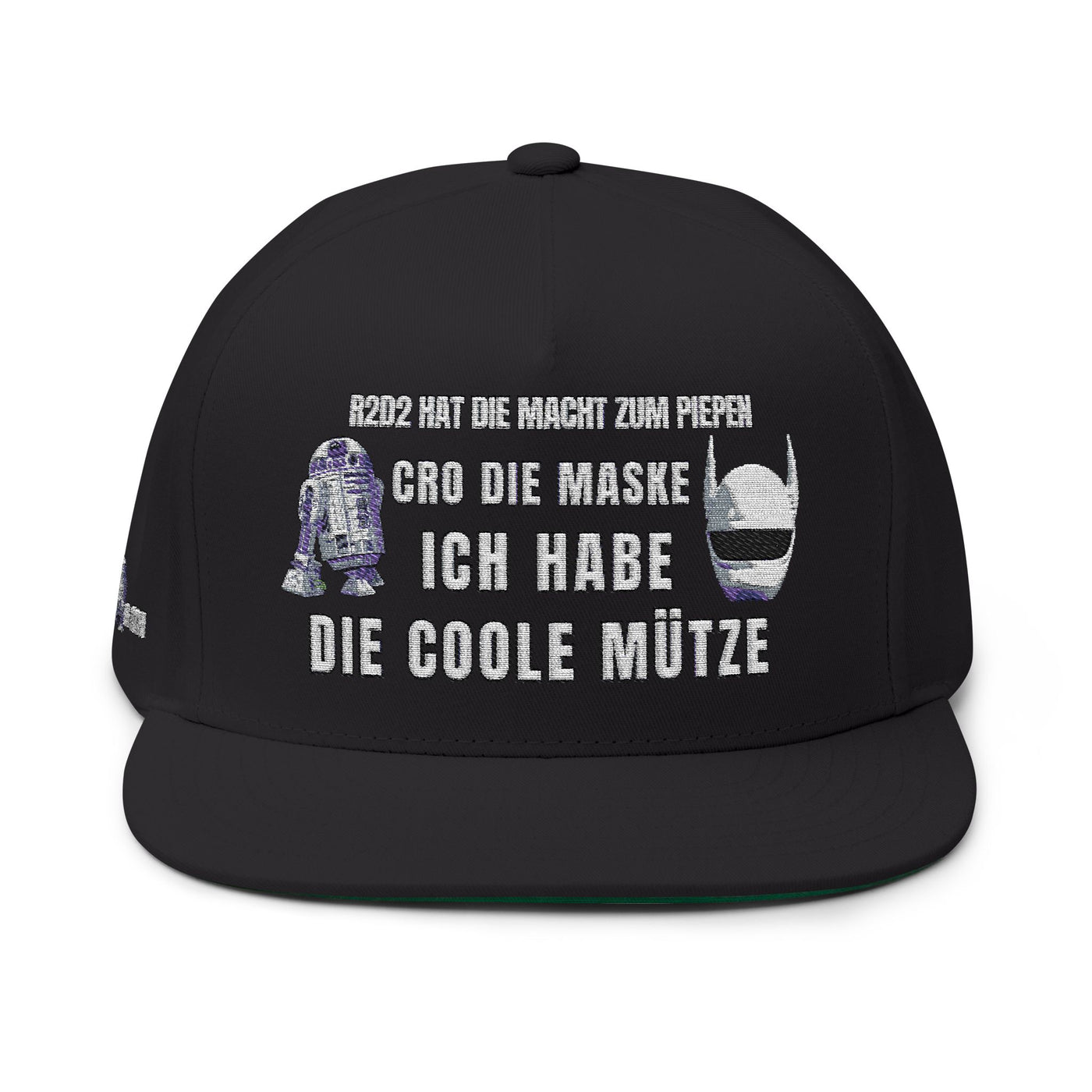 Flat Bill Cap with Fun Embroidery  R2D2 - Cro - & ICH | Kultfaser