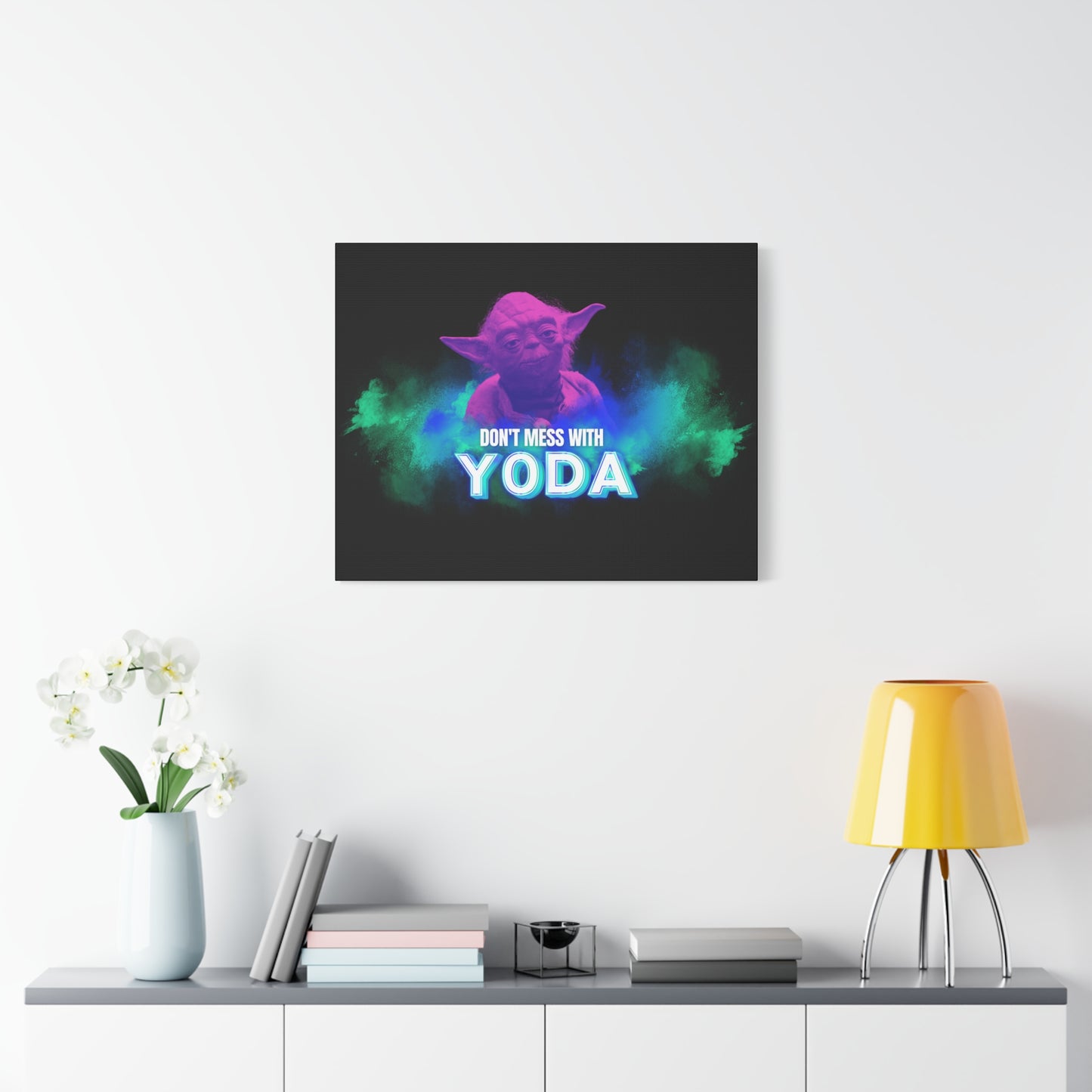 Inspirational Yoda Canvas Art - Modern Wall Decor for Star Wars Fans 