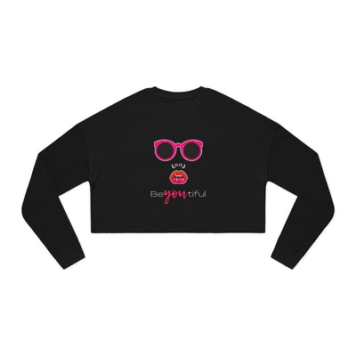 Chic Cropped Sweatshirt - Be You, Be Beautiful, Trendy Apparel, Gifts for Her, Casual Style, Fashion Statement