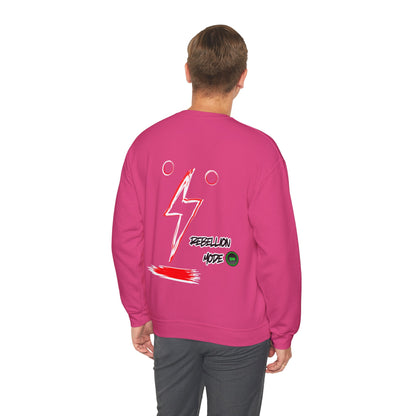 Rebellion Mode on Sweatshirt unisex