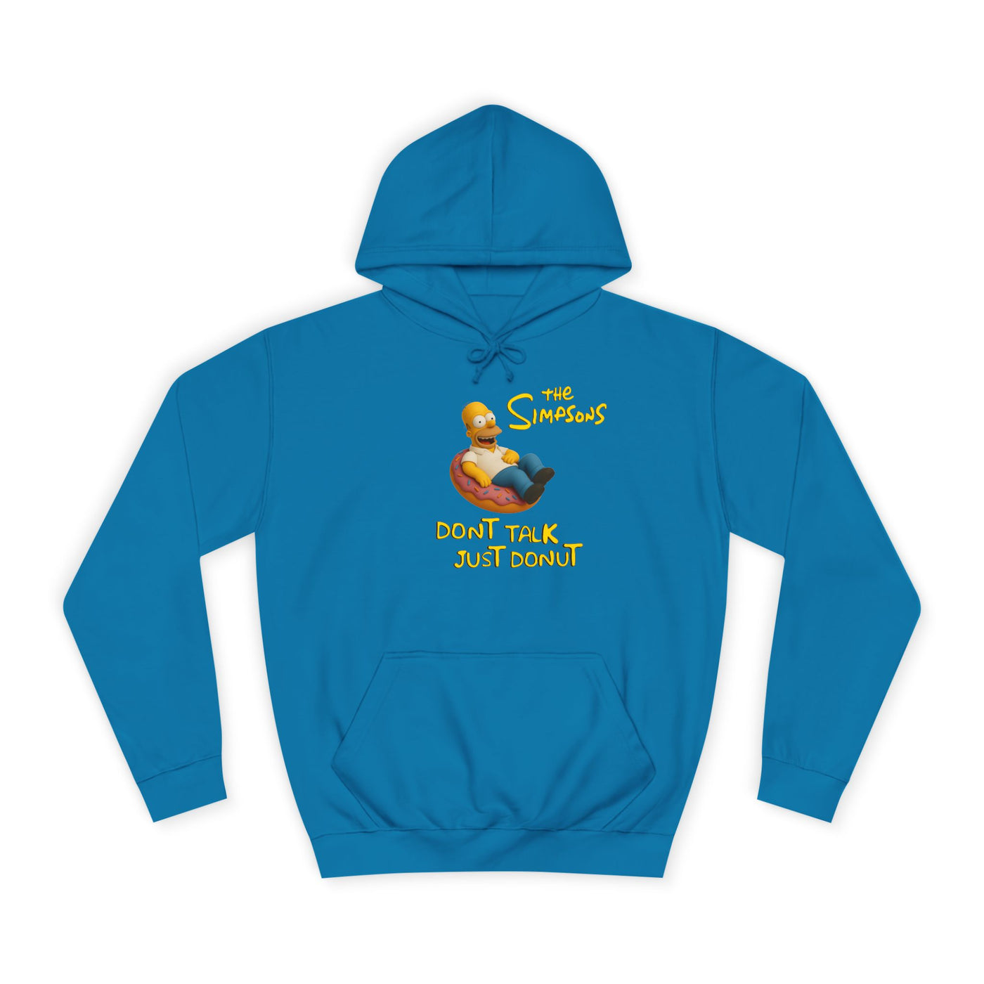 Funny Donut Lover Hoodie, Unisex College Hoodie, The Simpsons