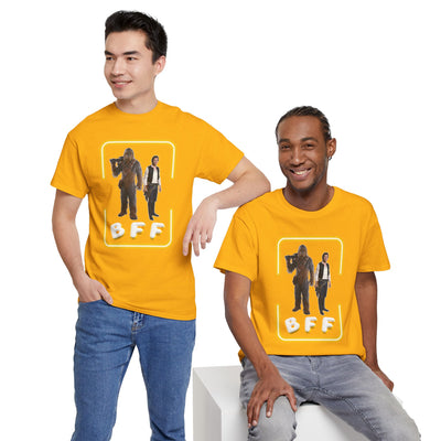 BFF Chewbacca &amp; Han Solo Unisex Heavy Cotton Shirt