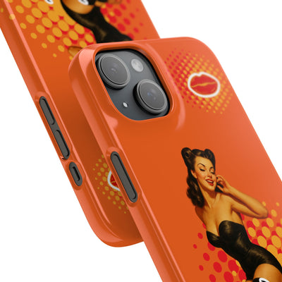 Retro Pin-Up - Handyhülle - Snap Case - Bold 'Wow' Design