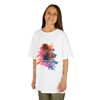 "unbesiegbare Seele" Vibrant Kids Jersey Tank Top - Colorful Anime Design