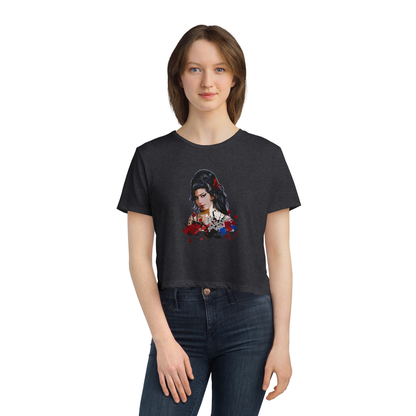 Vintage Graphic Crop Tee - Amy Winehouse Design