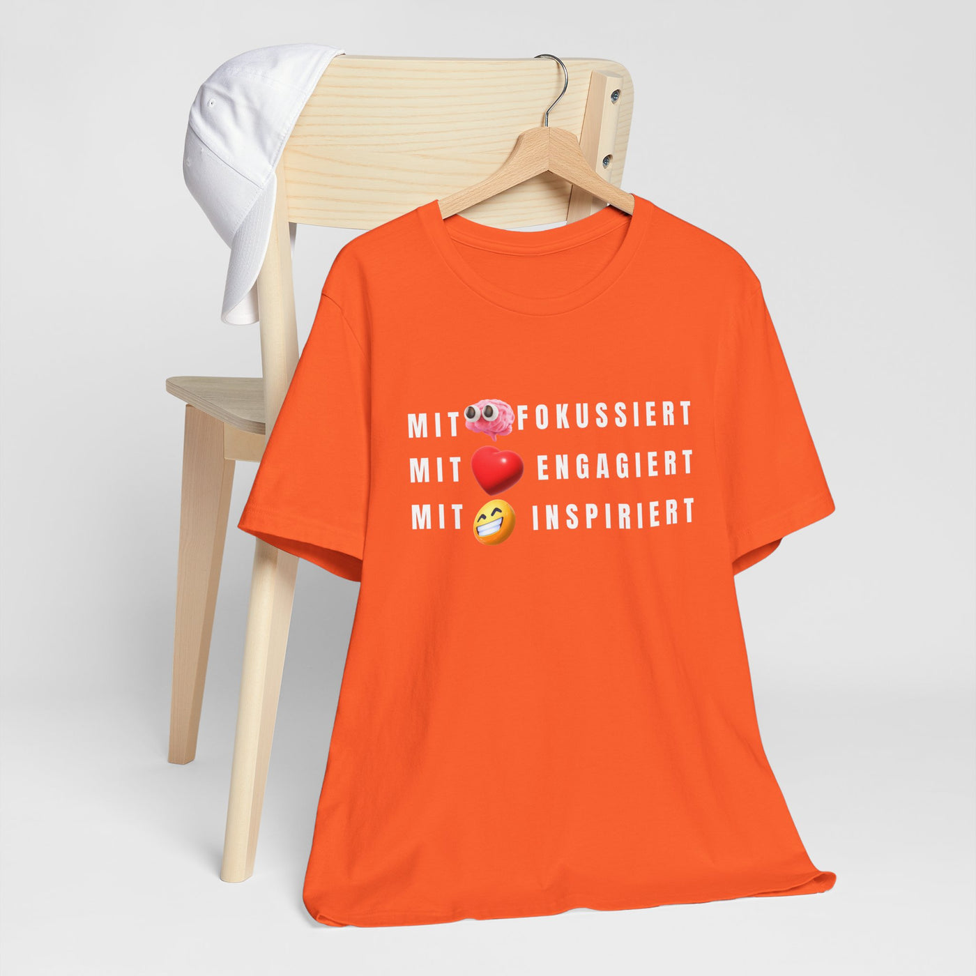 Inspirational Emoji T-Shirt Herz - Hirn - Humor - Heart - Mind - Humor