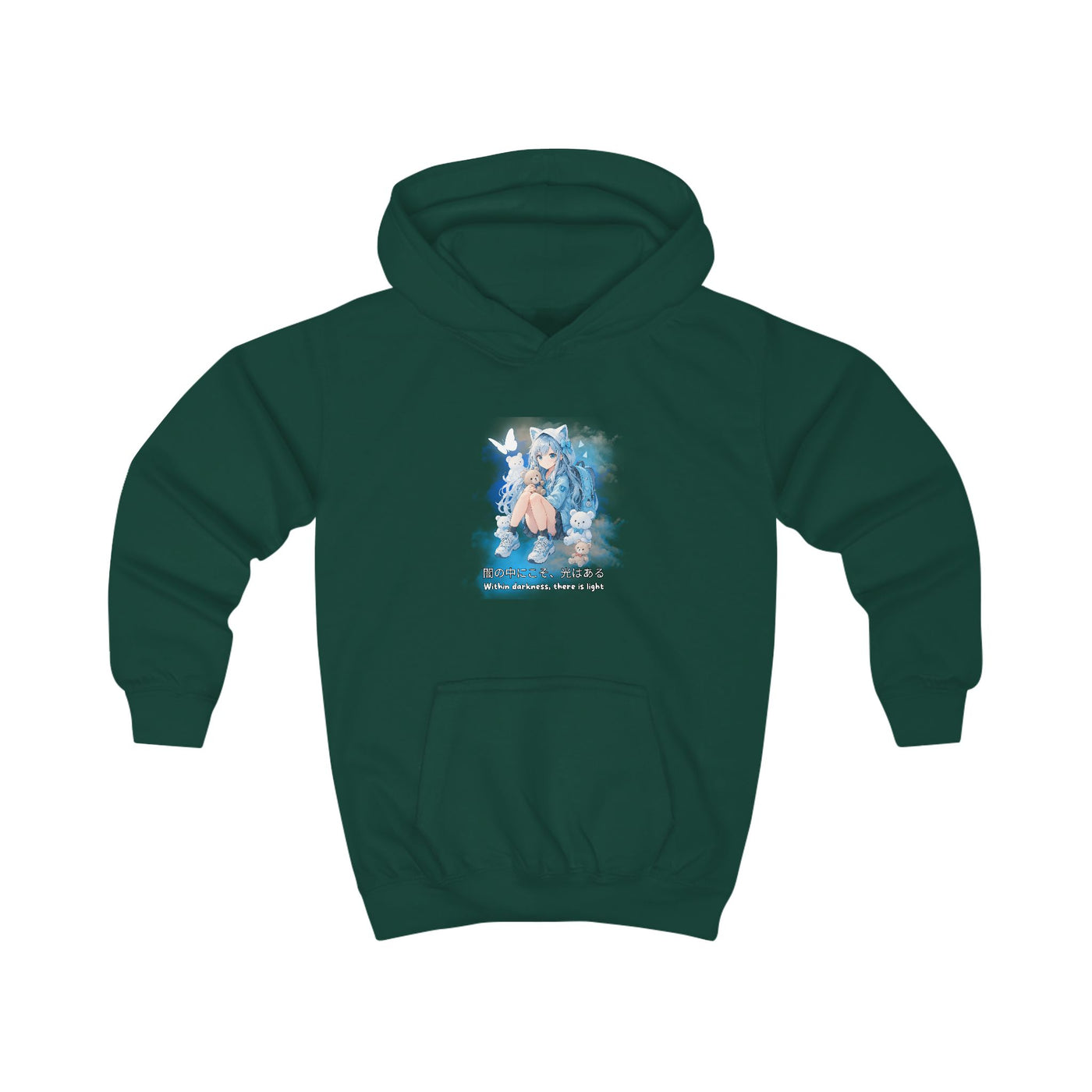 Anime Hoodie Kids - Within Darkness there is a light- 