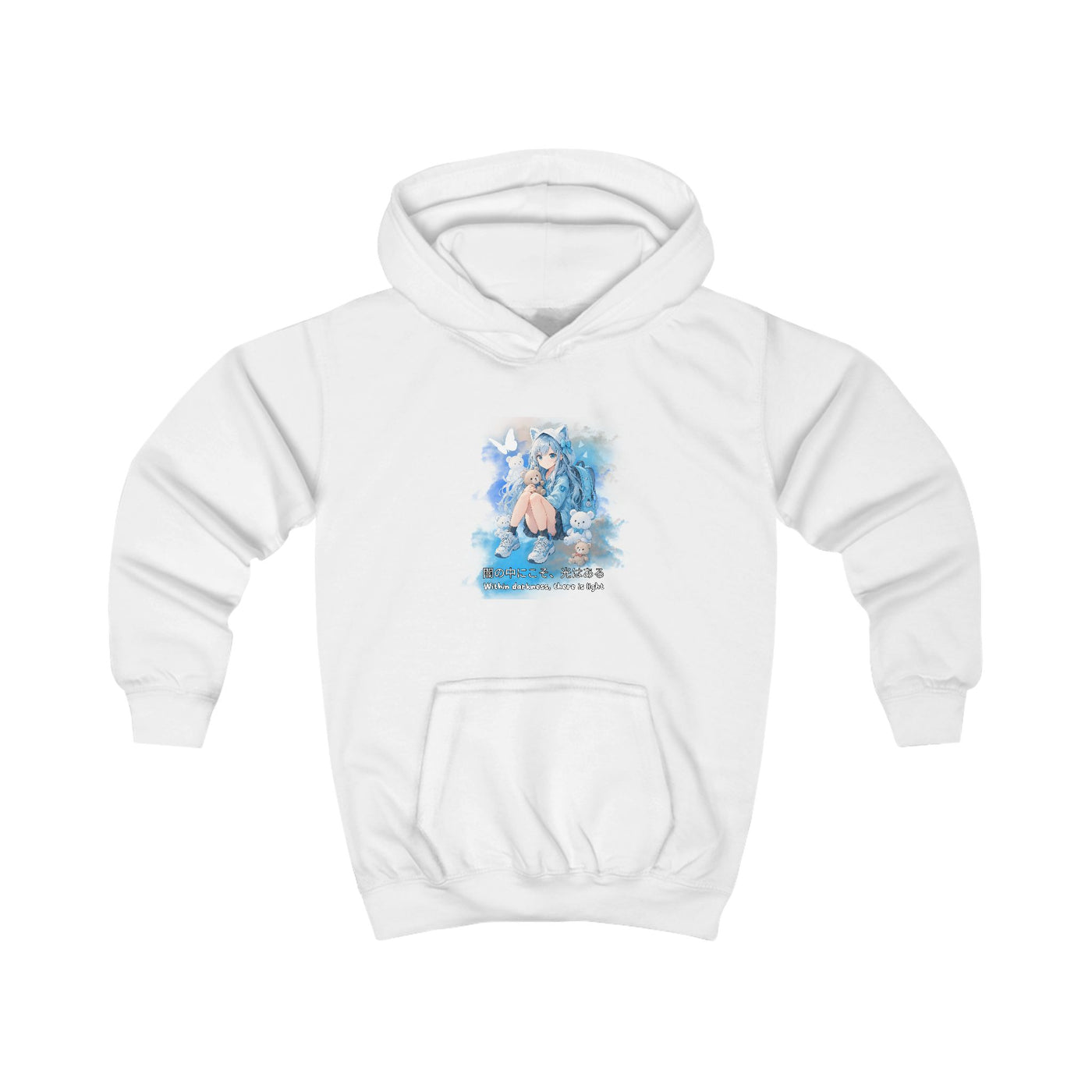 Anime Hoodie Kids - Within Darkness there is a light- 