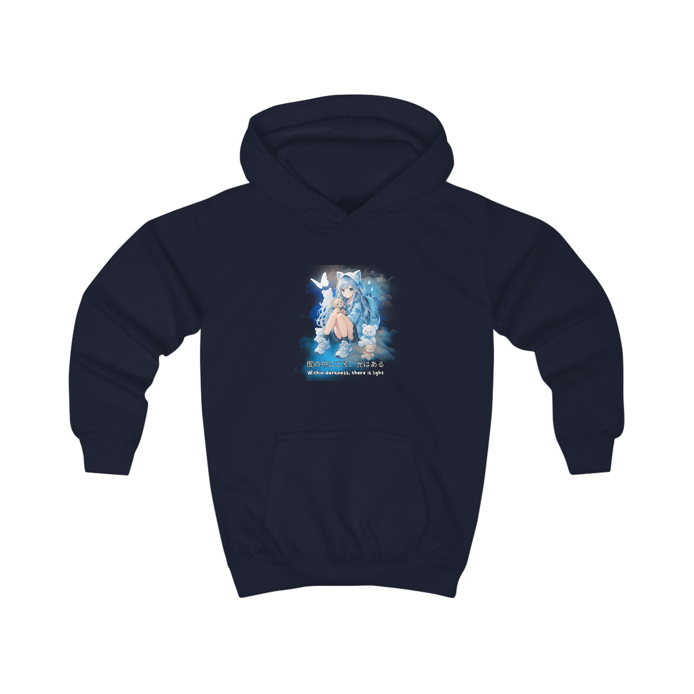Anime Hoodie Kids - Within Darkness there is a light- 