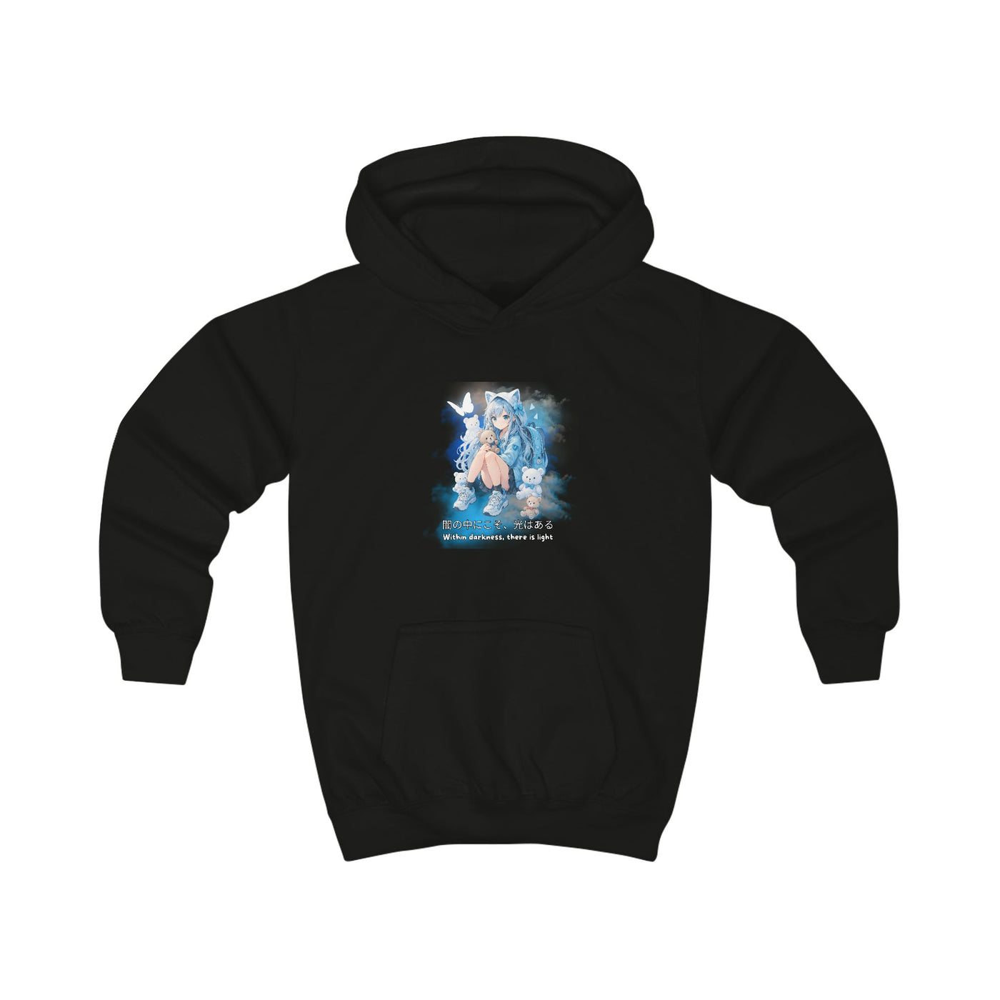 Anime Hoodie Kids - Within Darkness there is a light- 