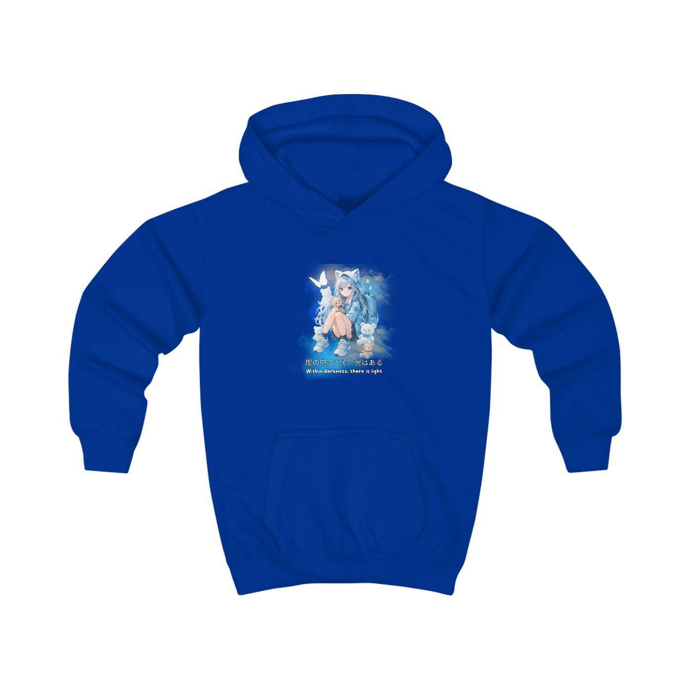 Anime Hoodie Kids - Within Darkness there is a light- 