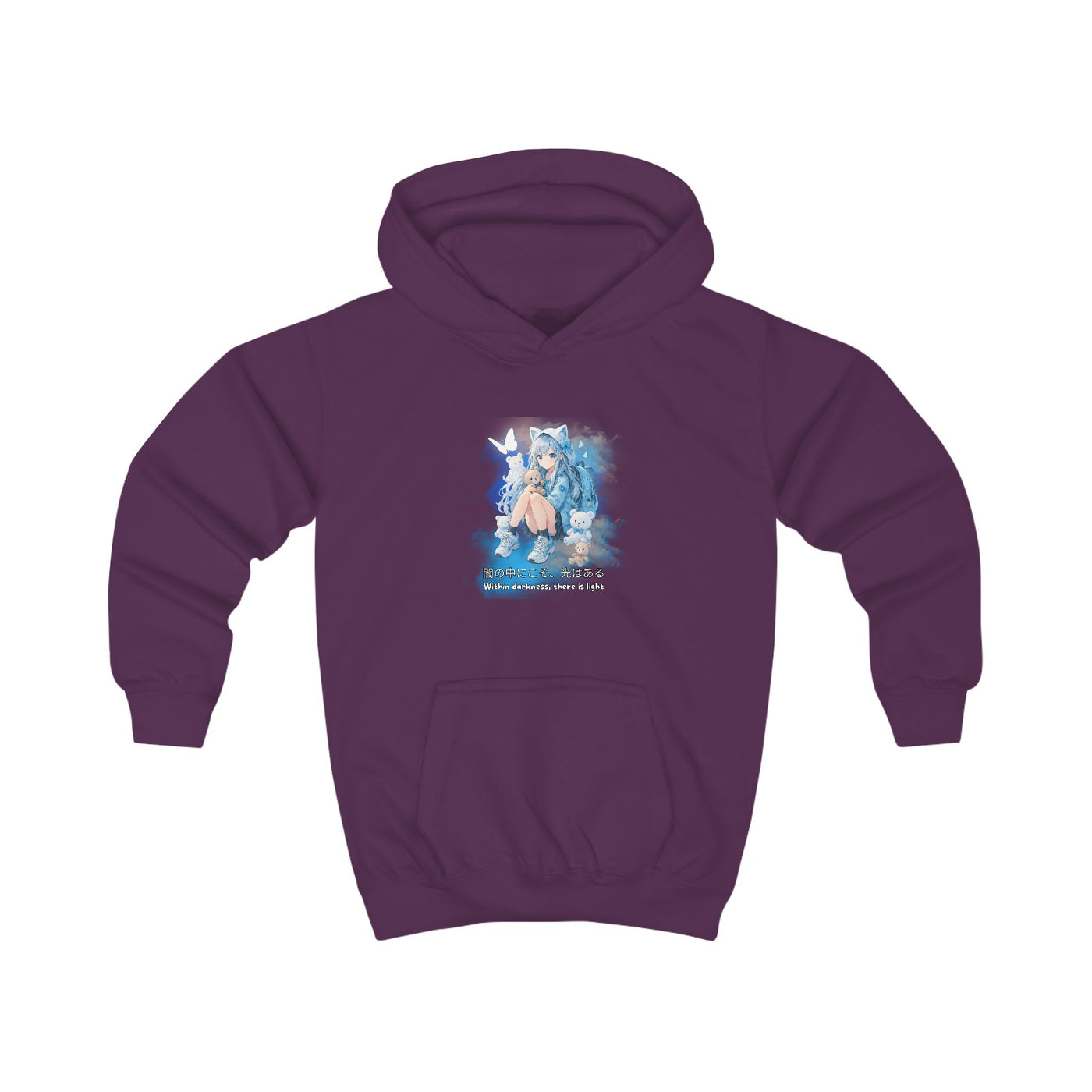 Anime Hoodie Kids - Within Darkness there is a light- 