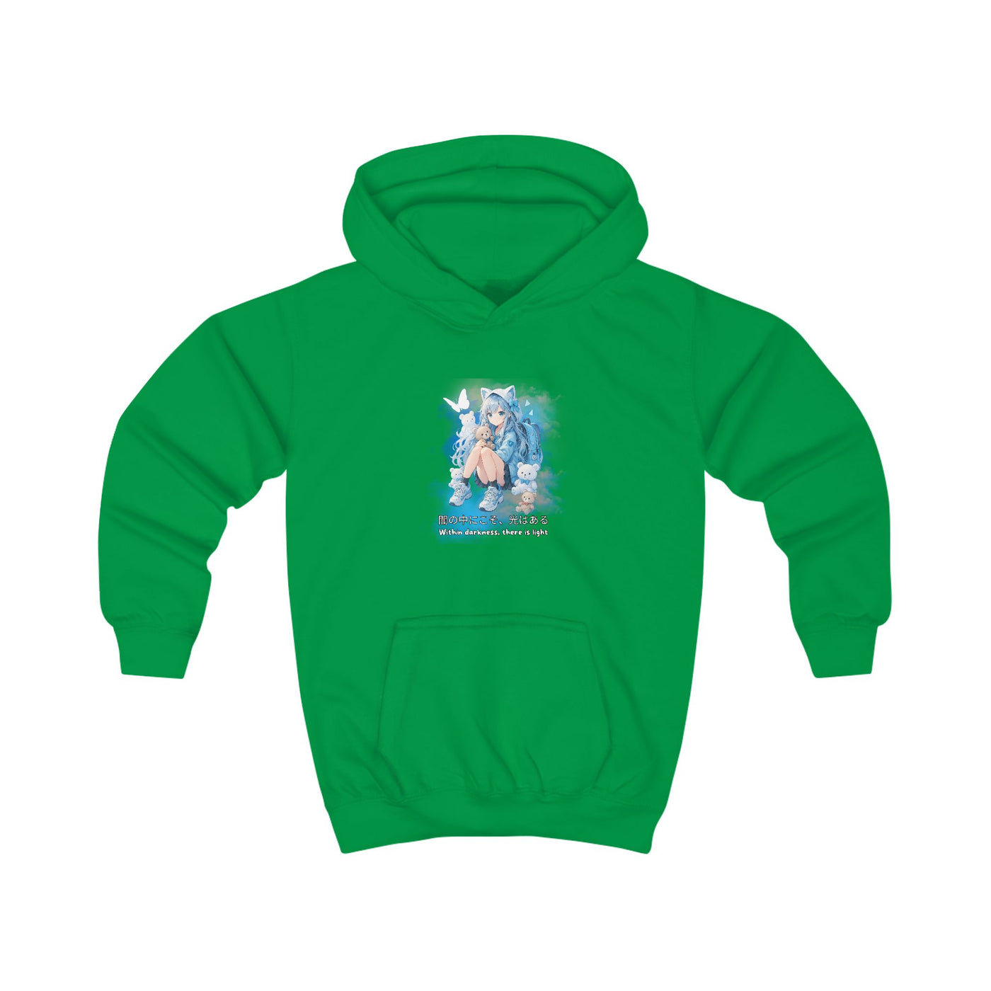 Anime Hoodie Kids - Within Darkness there is a light- 