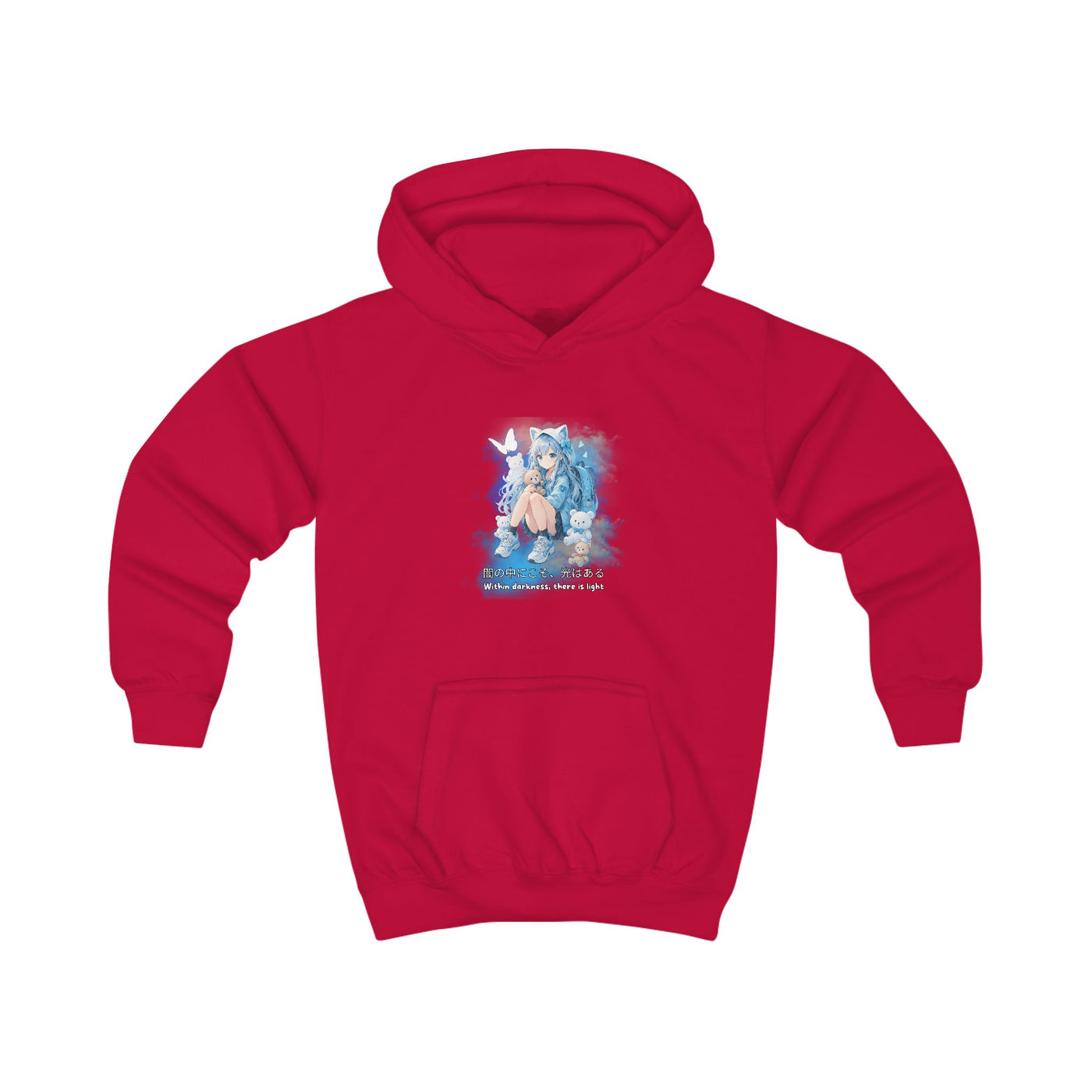 Anime Hoodie Kids - Within Darkness there is a light- 
