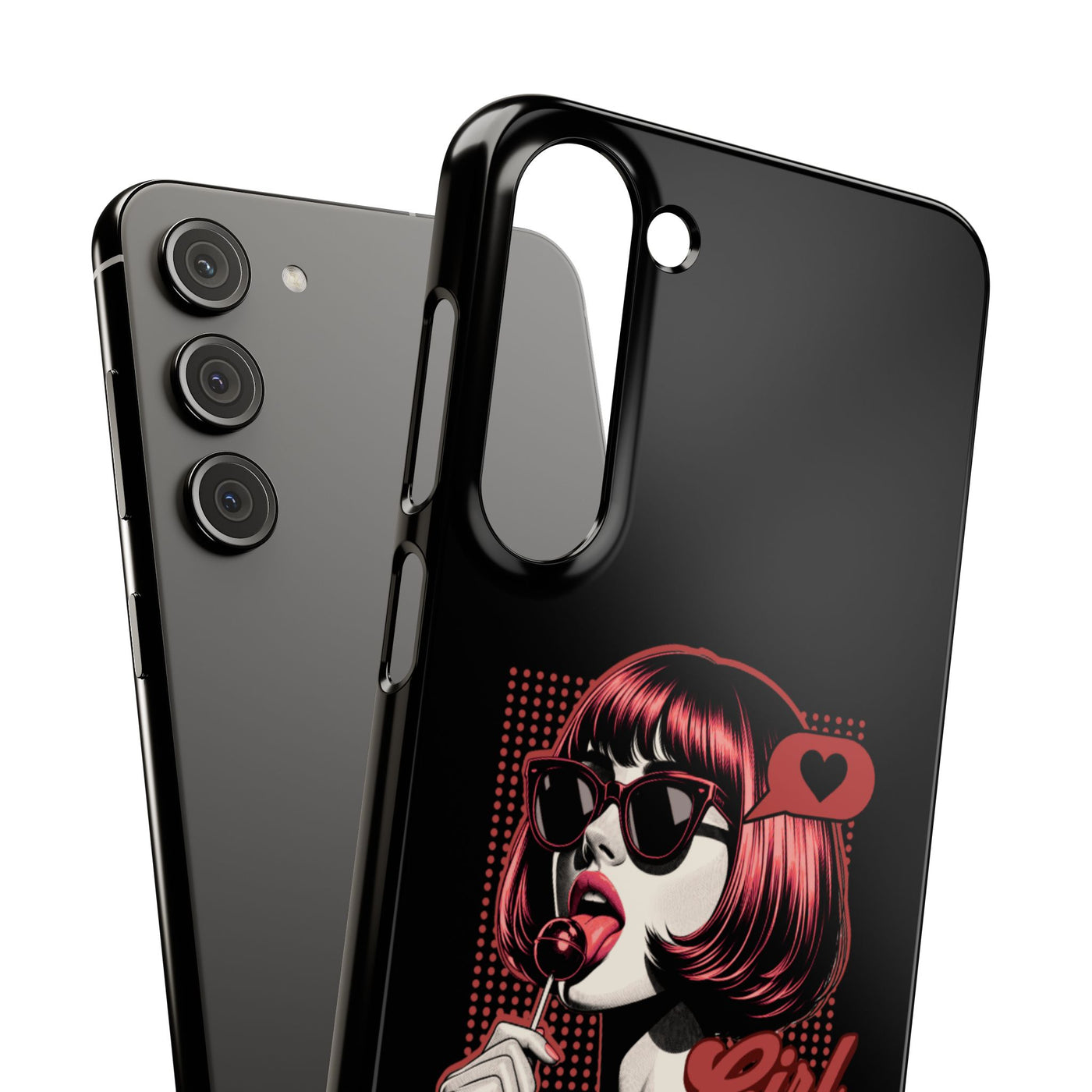 Retro Girl Snap Case Handyhülle