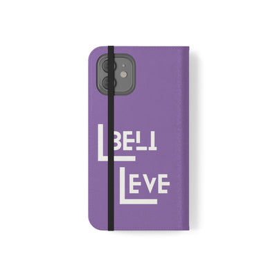 Handyhülle - inspirational Flip Case - 'Believe in You' Phone Cover