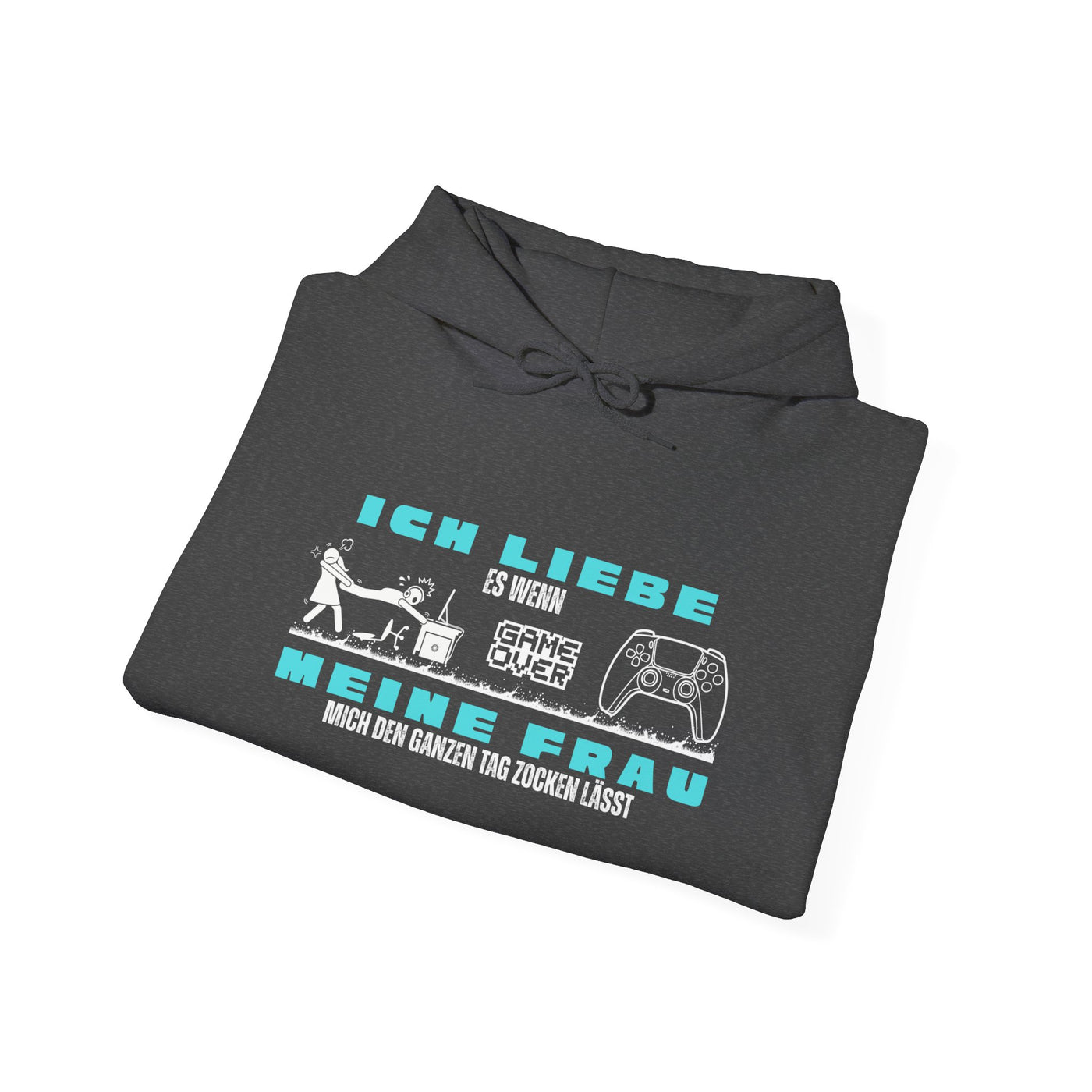 Gaming Love Unisex Hooded Sweatshirt - "Ich Liebe Es Wenn Meine Frau"