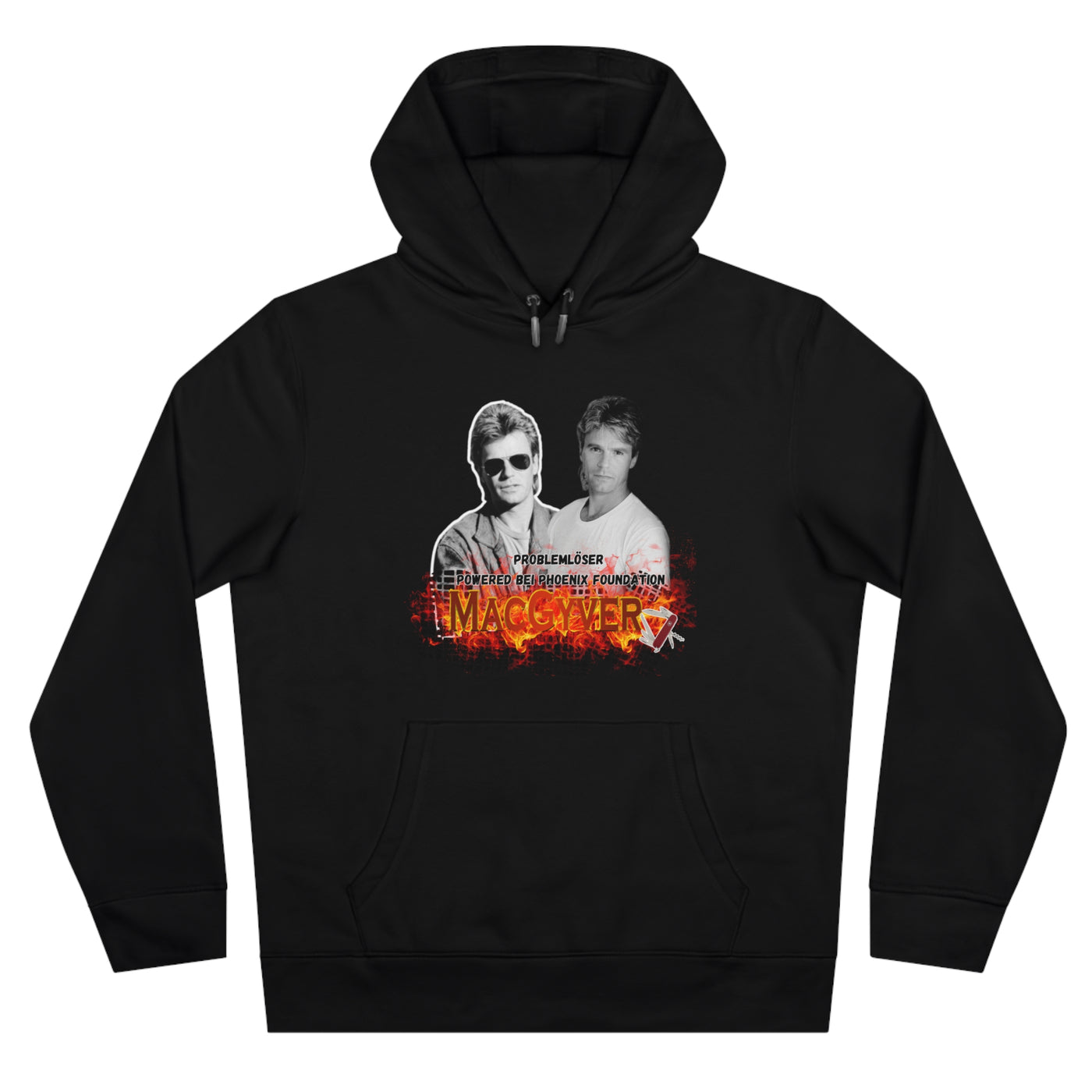 Retro MacGyver King Hooded Sweatshirt - Classic 80s Style
