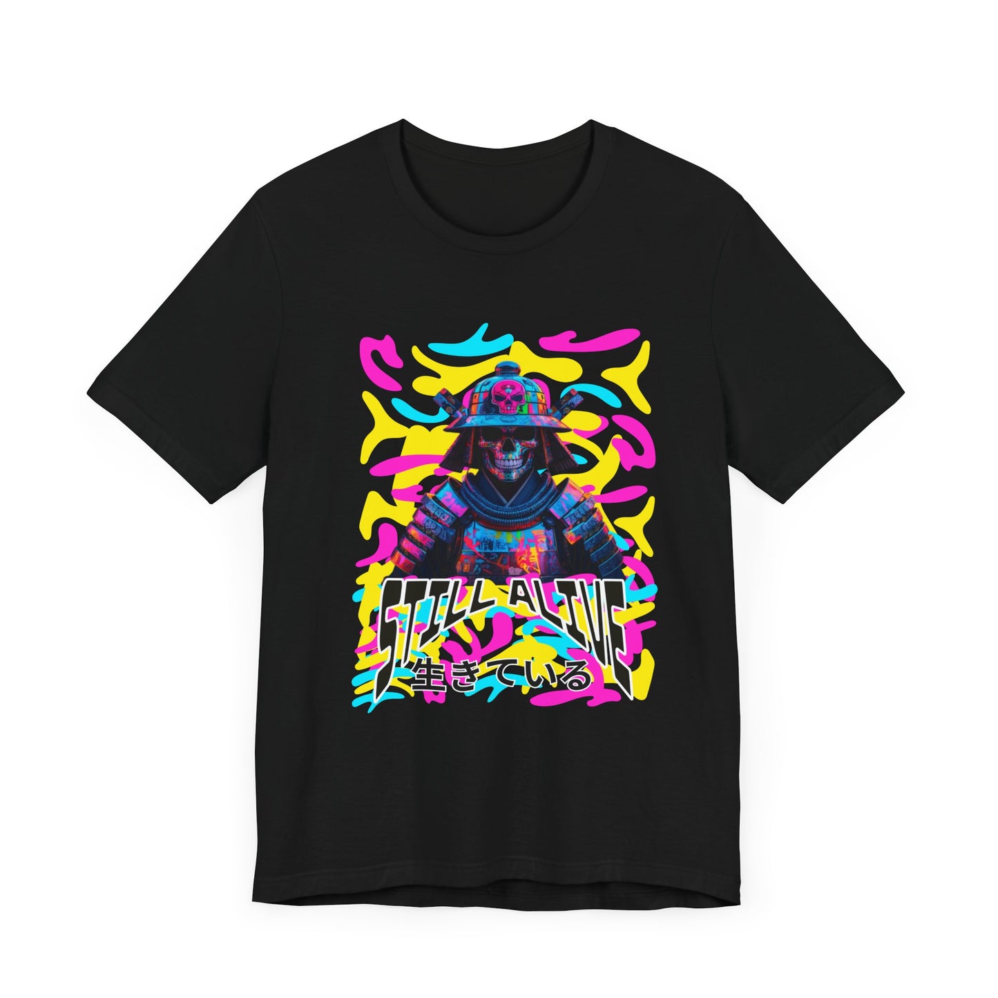 Samurai Still alive Shirt - mit Japanischer Schrift