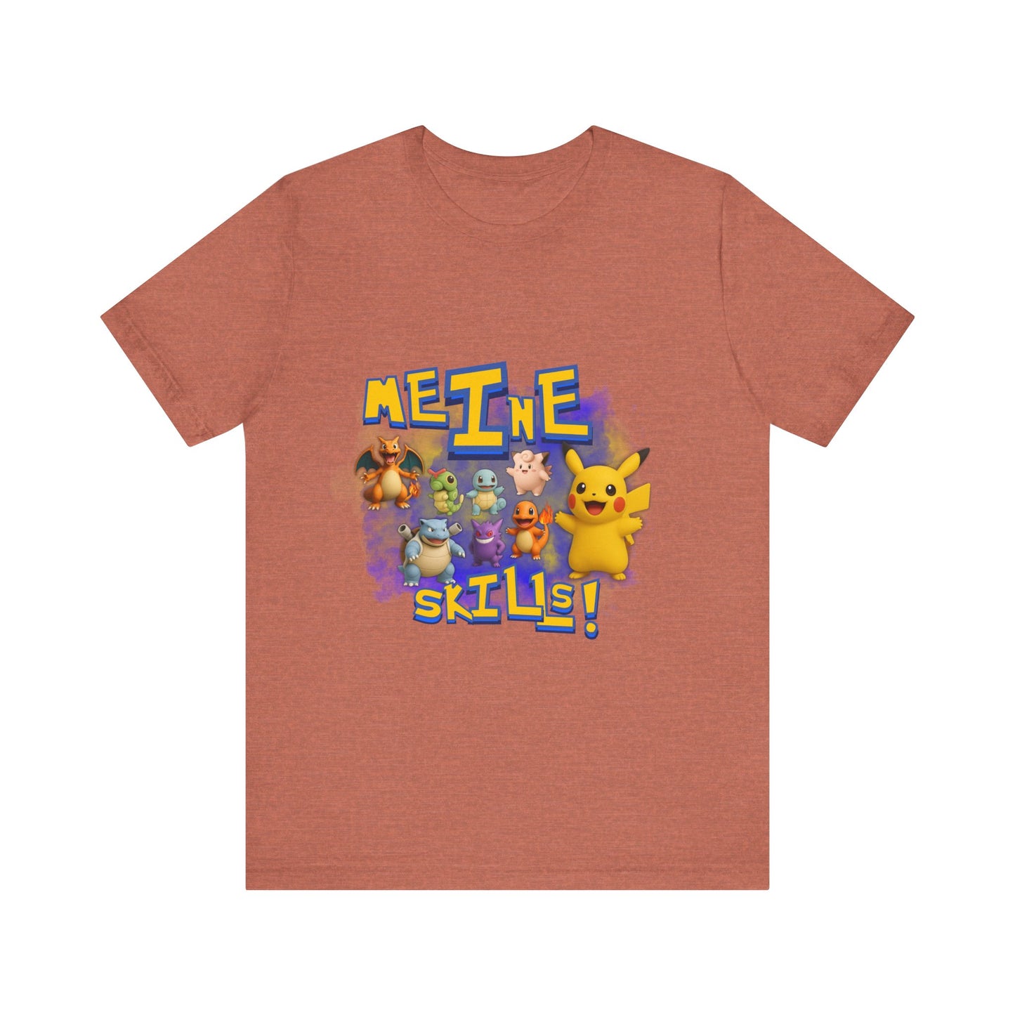 Pokemon Skills Unisex Tee, Fun Casual Shirt
