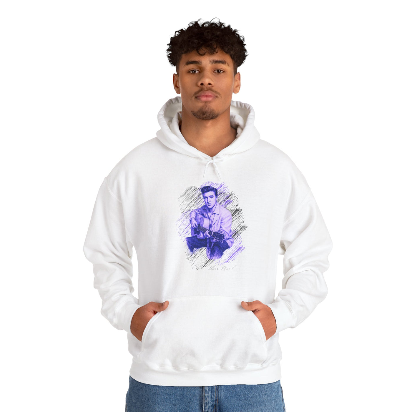 Elvis Presley Vintage-Inspired Unisex Hooded Sweatshirt