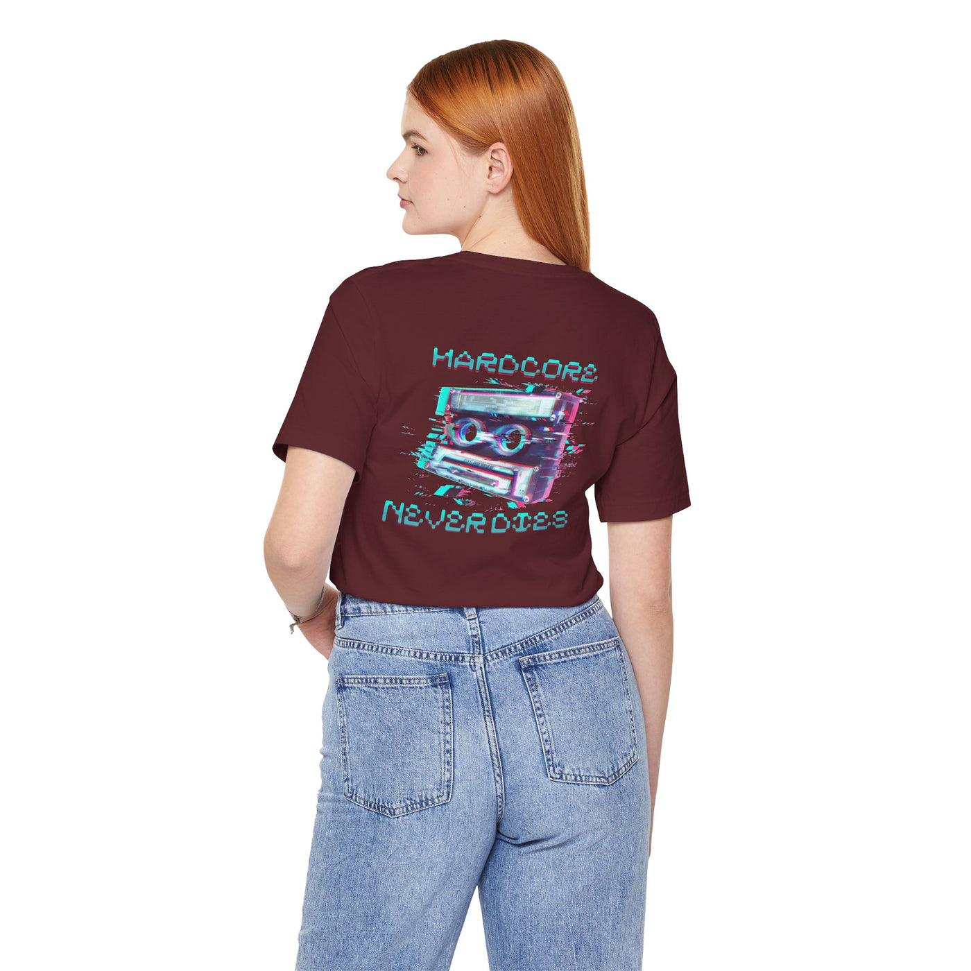 Techno - Hardcore Never Dies - Retro Graphic Tee, 90s Aesthetic Shirt unisex