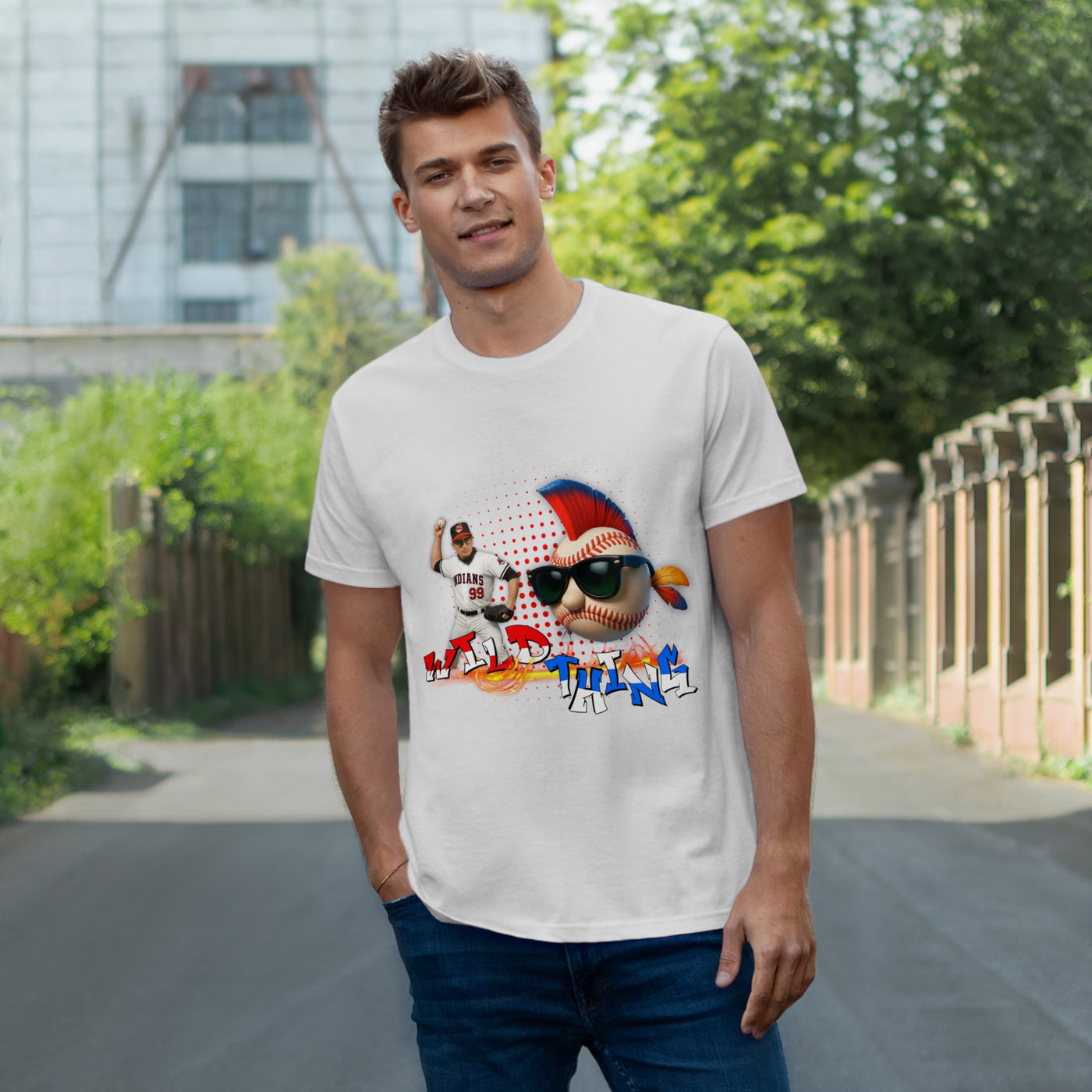 Charlie Sheen Wild Thing  - Baseball Fan T-Shirt