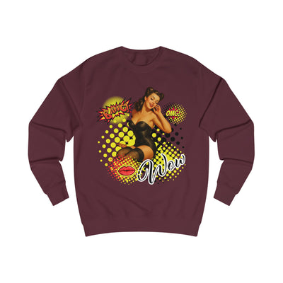 Retro Pop Art Unisex Sweatshirt - 'Bang', 'OMG', 'Wow' Statement Design