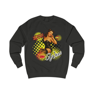 Retro Pop Art Unisex Sweatshirt - 'Bang', 'OMG', 'Wow' Statement Design
