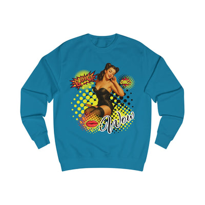 Retro Pop Art Unisex Sweatshirt - 'Bang', 'OMG', 'Wow' Statement Design