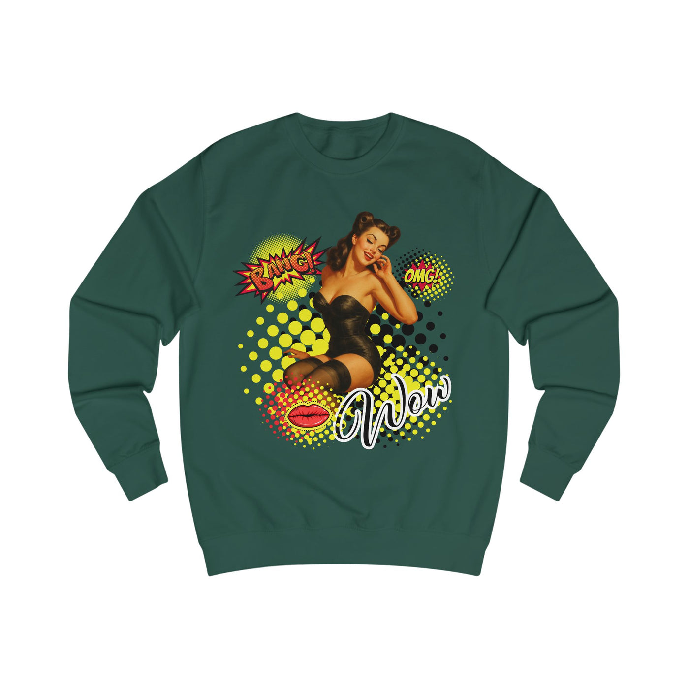 Retro Pop Art Unisex Sweatshirt - 'Bang', 'OMG', 'Wow' Statement Design