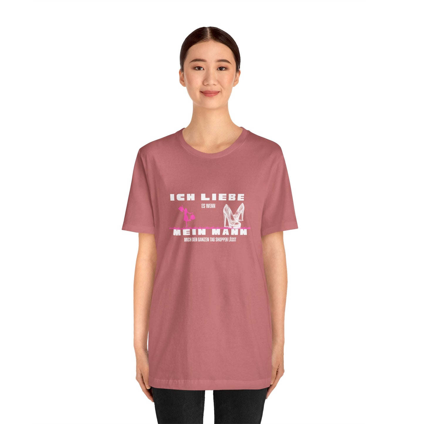 I Love My Husband "Shopping" Unisex Jersey Short Sleeve Tee